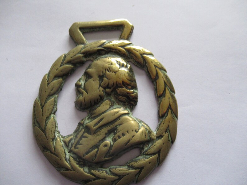 Vintage Horse Brass William Shakespeare Etsy