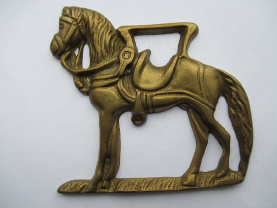 Vintage Shire Horse Horse Brass Martingale Horse Harness Ornament Medallion  Decoration 