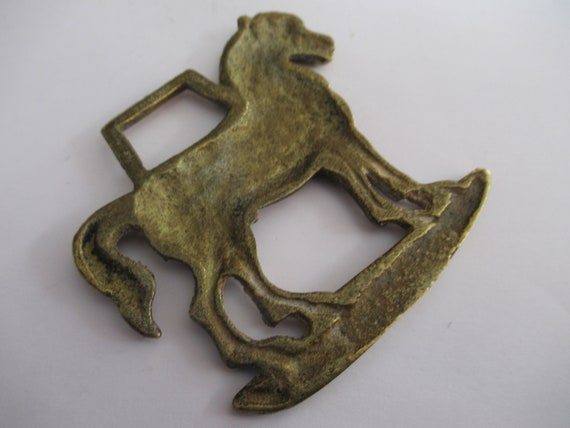 Vintage Shire Horse Horse Brass Martingale Horse Harness Ornament
