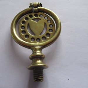 Vintage Horse Brass Swinger Fly Terret Love Heart