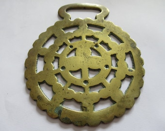 アンティーク刻印入り馬、真鍮製、サンスター、クラブボーダー