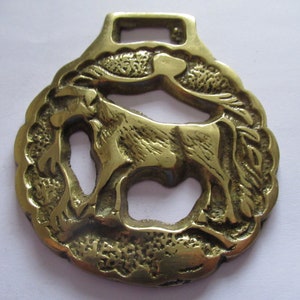 Vintage Brass Bottle Opener Horse Brass Harness Medallion Collectibles Vintage  Horse Tackle Rustic 