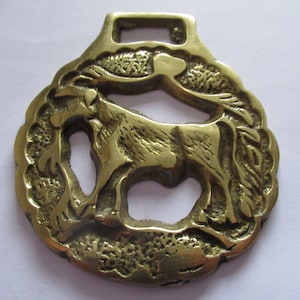 Vintage Bull Horse Brass