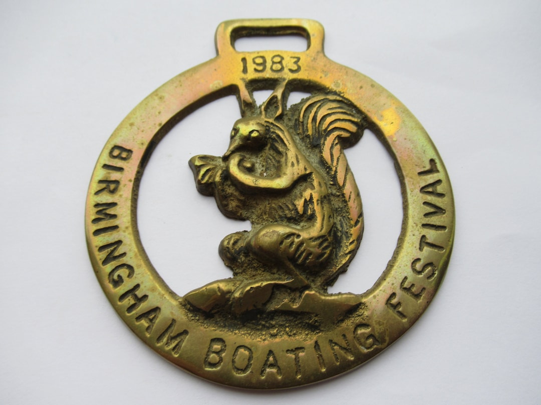 Vintage Horse Brass 1983 Birmingham Boating Festival Canal Boat