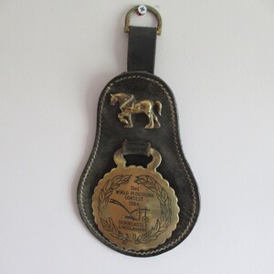Vintage Horse Brass: 1984 World Ploughing Contest Souvenir