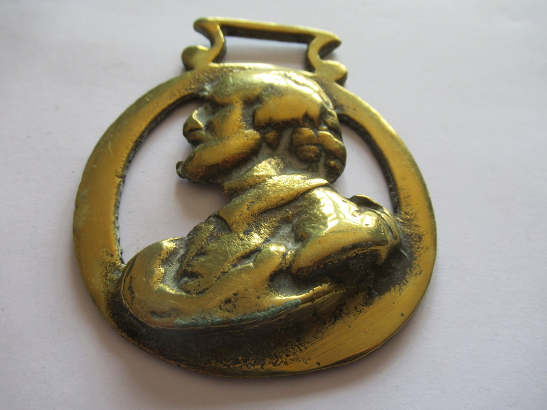 Vintage Horse Brass William Shakespeare Etsy