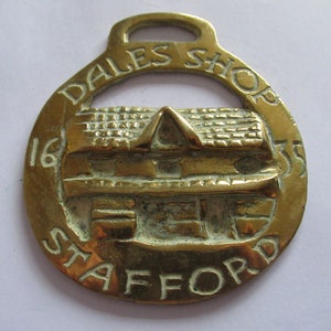 Vintage Horse Brass Dales Ironmongers Shop In Stafford Souvenir