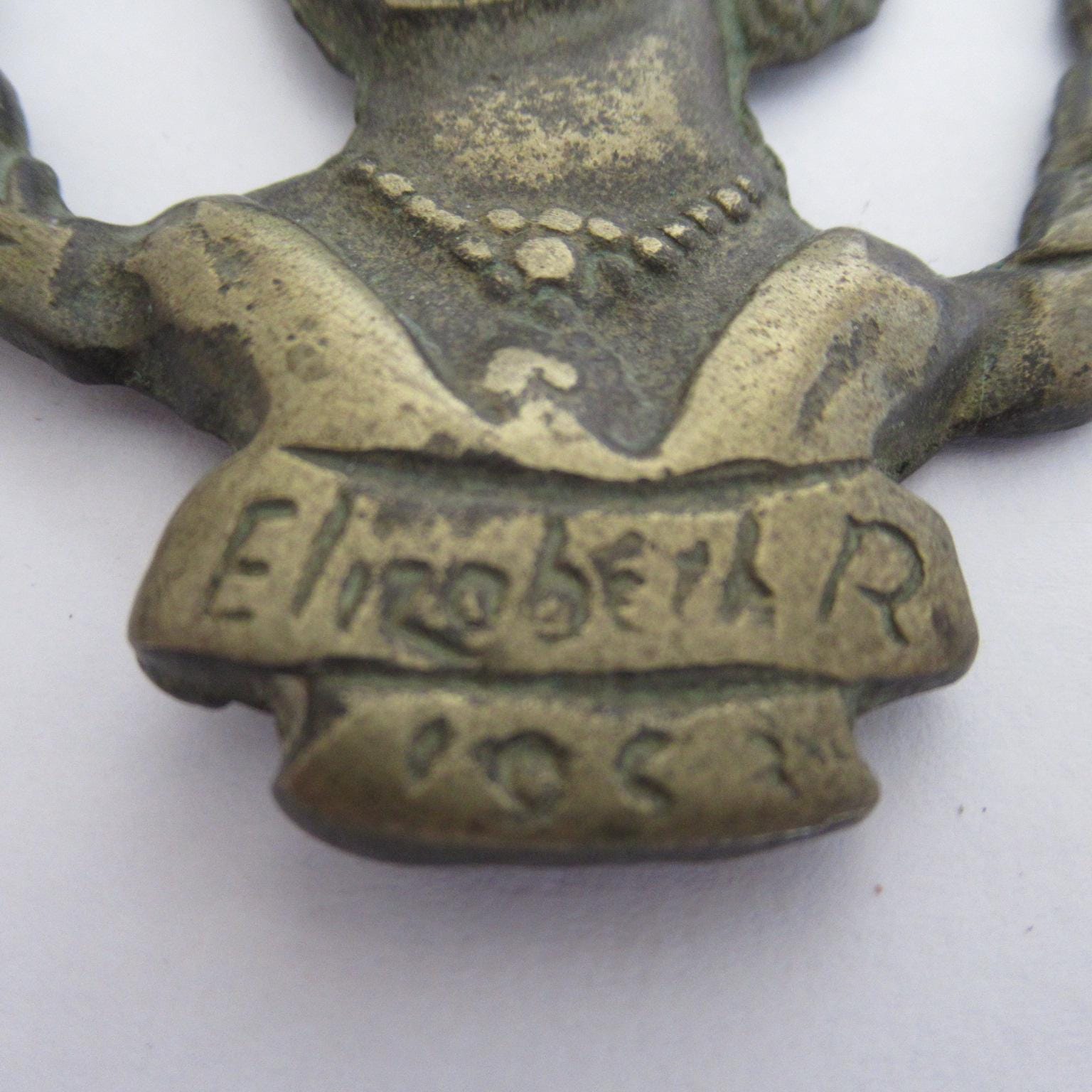 Vintage RARE couronnement de la reine Elizabeth 11 2 juin 1953 cheval original souvenir laiton - Canada