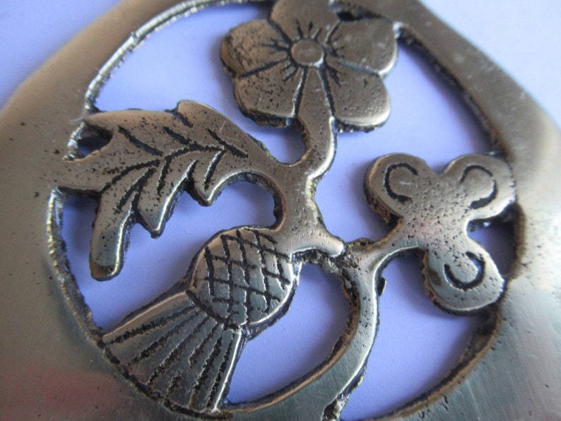 Vintage Horse Brass Scottish Thistle Martingale Medallion Etsy