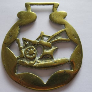 Vintage Plough Harvest Festival Farmers Horse Brass