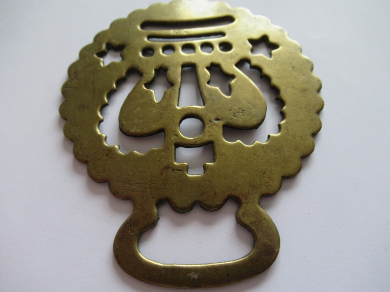 Antique Royalty Stamped Crown Horse Brass Etsy