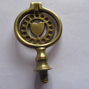 Vintage Horse Brass Swinger Fly Terret Love Heart Shield