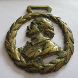 Vintage William Shakespeare Horse Brass Horse Harness Medallion Martingale Decoration