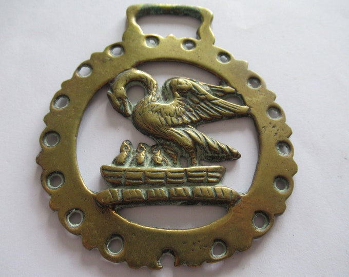 Antique Pelica in Her Piety Horse Brass Martingale Tack Horse Harness