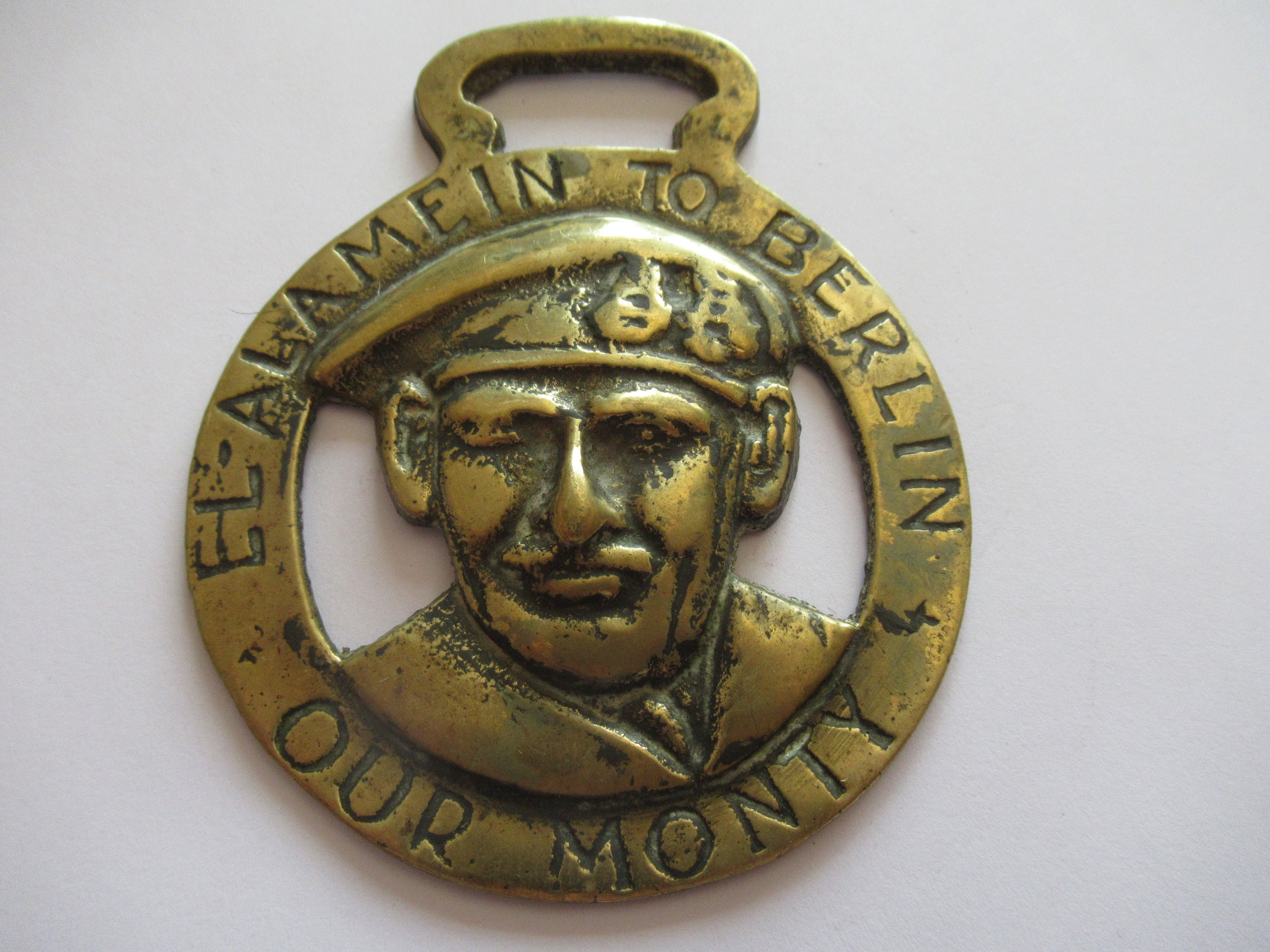 Vintage Horse Brass Rare British WW2 General "Monty" Montgomery