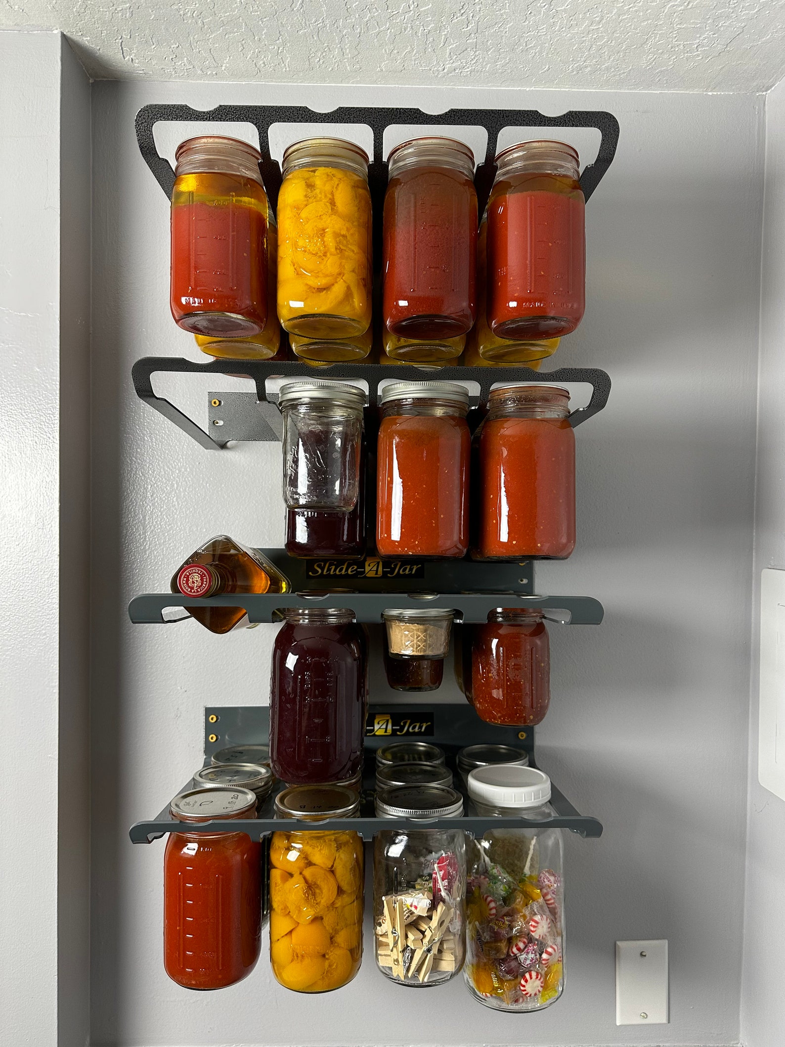 Mason Jar/ Canning Jar Storage Rack Etsy