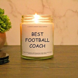 Best Football Coach Candle | Football Coach Gift idea | Present For A Football