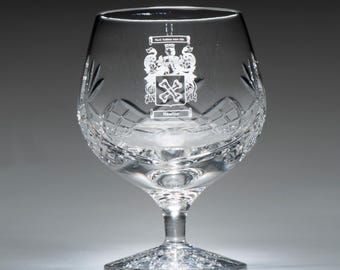 Personalised Engraved Crystal Brandy Glass – Blenheim