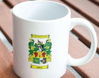 Personalised Family Crest Mug – Coat of Arms Design