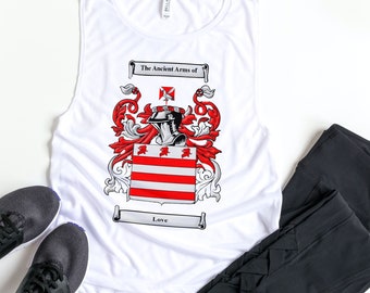 Personalised Coat of Arms Vest – Large Front Crest Design