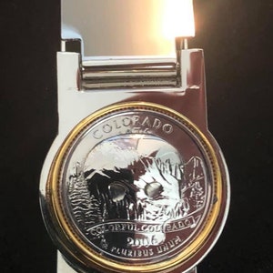Skull Quarter Money Clip