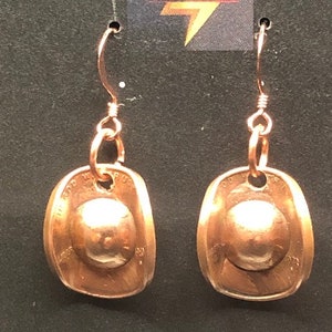 Cowboy Hat Penny Earrings