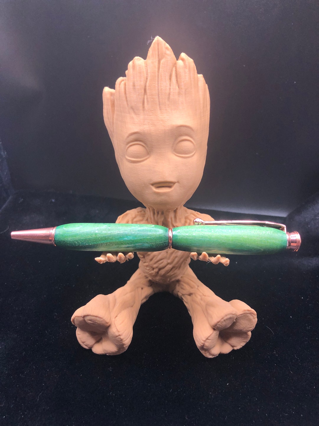 Wood Pen Handmade Wood Pen With Opal Inlay Wooden Pen With Etsy