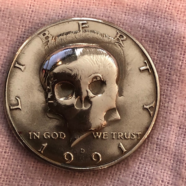 Kennedy Half Dollar Skull