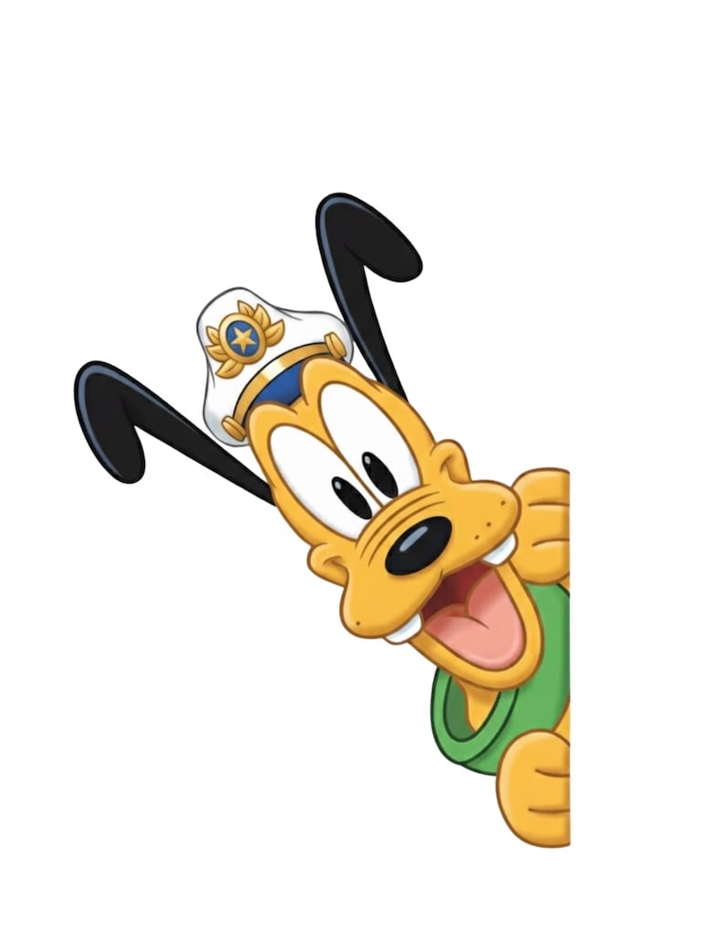 Disney Cruise Door Captain Magnets – Mickey, Minnie, Pluto, Goofy, Donald, Daisy – 6.5x8 Stateroom Door Decor Pluto