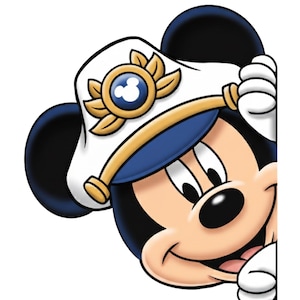 Disney Cruise Door Captain Magnets – Mickey, Minnie, Pluto, Goofy, Donald, Daisy – 6.5x8 Stateroom Door Decor Mickey Peeker