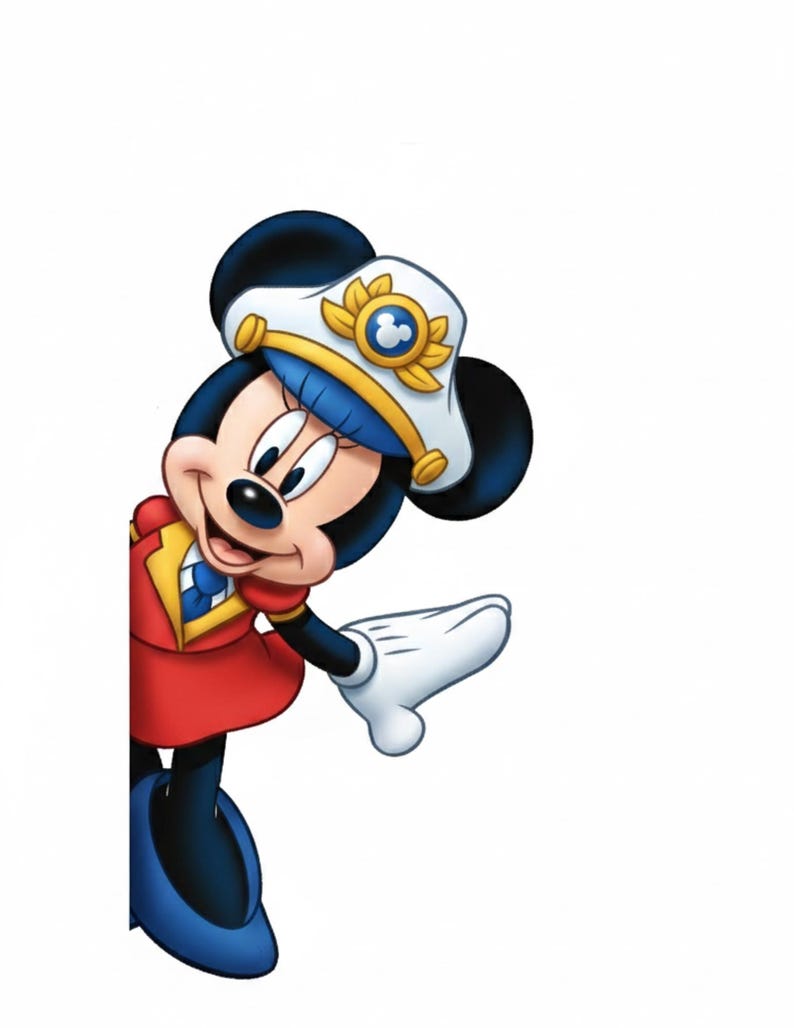 Disney Cruise Door Captain Magnets – Mickey, Minnie, Pluto, Goofy, Donald, Daisy – 6.5x8 Stateroom Door Decor Minnie Standing