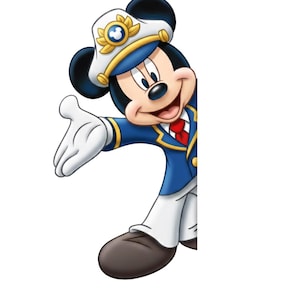 Disney Cruise Door Captain Magnets – Mickey, Minnie, Pluto, Goofy, Donald, Daisy – 6.5x8 Stateroom Door Decor Mickey Standing