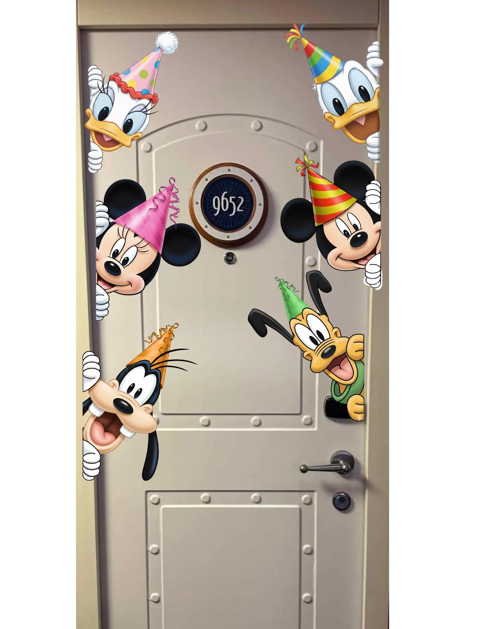 ディズニークルーズ船ドアバースデーマグネット – ミッキー、ミニー