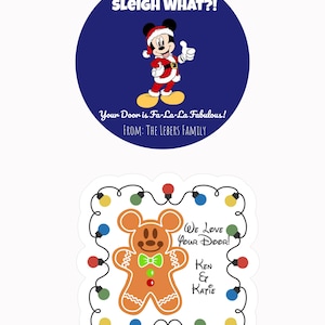 We houden van je deurmagneet Disney Merrytime Cruise kerstdecoratie | Cadeau visverlenger | Peperkoek Mickey-magneet | Slee: welk kerstcadeau?