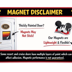 Disney Cruise Door Captain Magnets – Mickey, Minnie, Pluto, Goofy, Donald, Daisy – 6.5x8 Stateroom Door Decor image 12