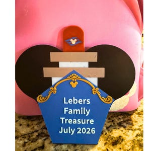 Magneti Disney Cruise stampati in 3D per la porta della cabina, design personalizzato della nave, estensore a forma di pesce, regalo con polvere di fata