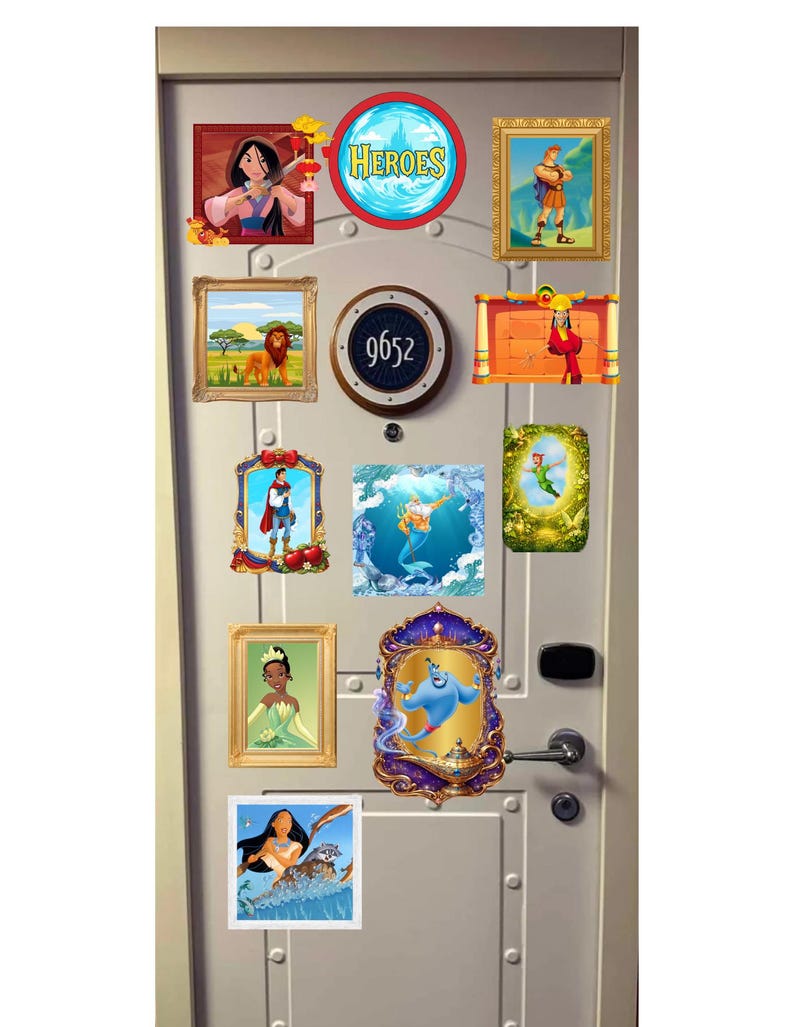 Disney Heroes Door Magnet | Choose Your Hero or Set of 5 | Emperor ...