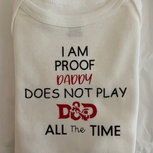 Dungeons and Dragons or Gamer Onesie