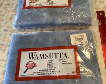 Wamsutta Springmaid Queen Bettlaken - Vintage 80er 90er Jahre - Neu in Verpackung Ausgewählte Unregelmäßige