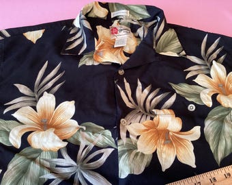 Camicia hawaiana da uomo Hilo Hattie - taglia M - Vintage Y2K Era
