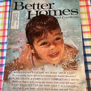 August 1964 Better Homes and Gardens Magazin Vintage 60er Jahre Living Decor Rezepte Werbung