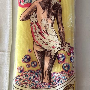 Vintage 1960s Bathroom Decor Fantasia Beauty Cloth New Old Stock