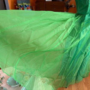 Emma Domb Evening Gown Holiday Formal Dress Green with Sequins and Pearls 画像 11