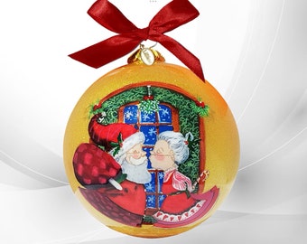 Pier 1 2022 Li Bien Ornaments Merry Kissmas Ornament