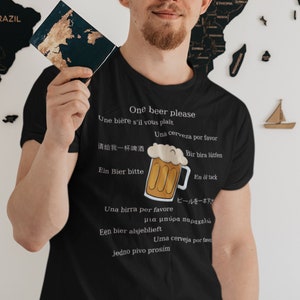 Une bière s&#39;il vous plaît, notion de langue, amateur de bière, langue étrangère, polyglotte, voyage, globe-trotter, apprentissage du vocabulaire, traduction de mots