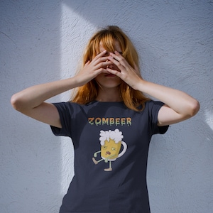 Beer shirt Halloween, Zombeer, drinking, alcohol, beware of zombies, beer enthusiast, ipa lover, draught, stout, lager, ale, tap, glass