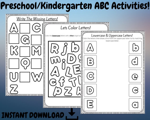 Alphabet preschool, Alphabet activities preschool, Preschool writing