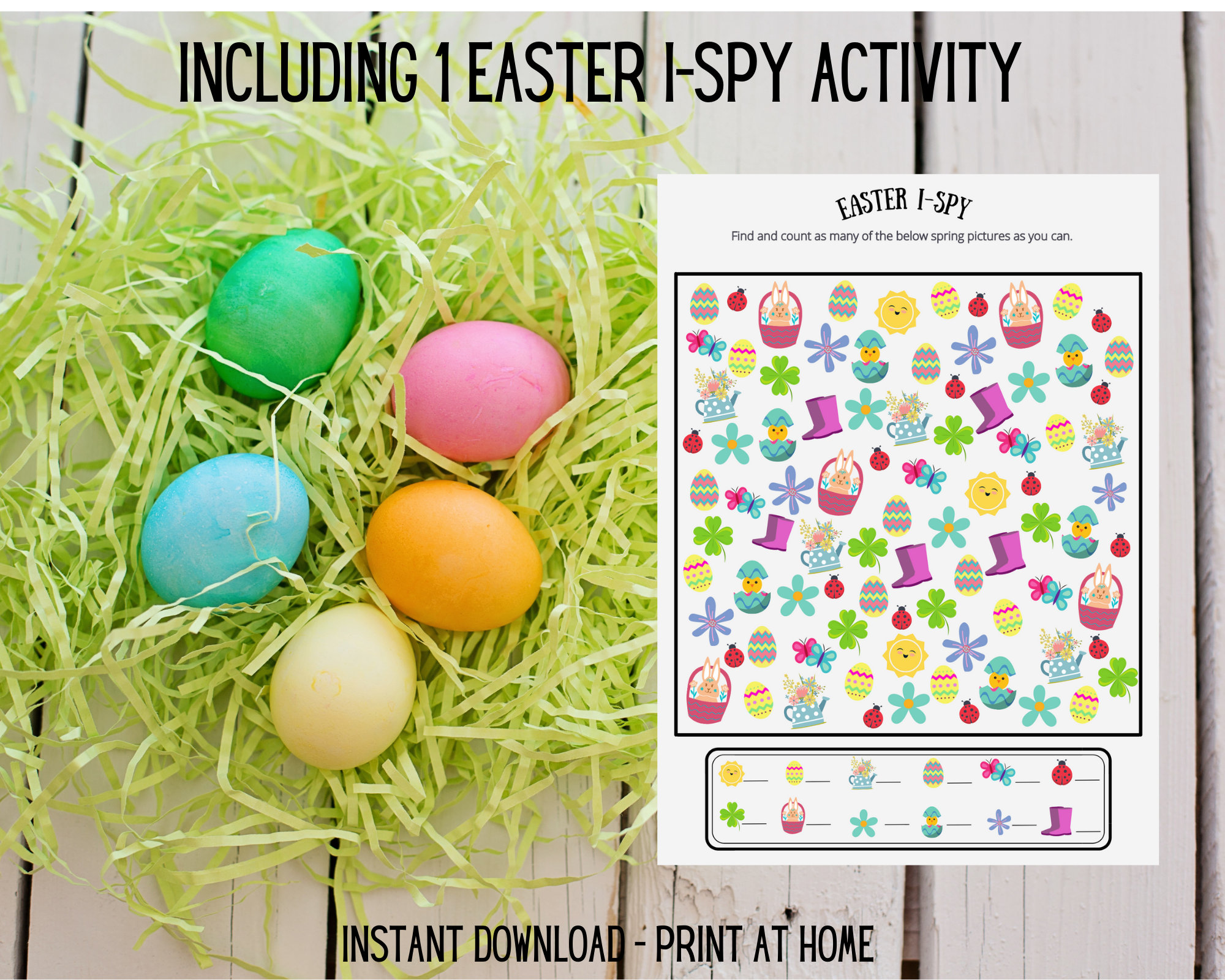 Printable Easter Activity Bundle, Preschool Spring Activities ...
