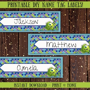 Desk Name Labels, Classroom Name Labels, Cubby Label, Name Tags, Back to School Printable, DIY Food Labels, Party Decor Tags