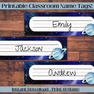 Desk Name Labels, Classroom Name Labels, Cubby Label, Name Tags, Back to School Printable